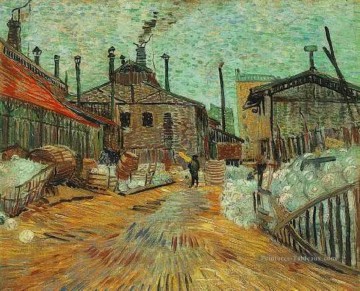 L’usine d’Asnieres Vincent van Gogh Peinture à l'huile